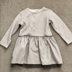 Zara Baby Girls Sparkle Dress with Tulle Sz 18-24M